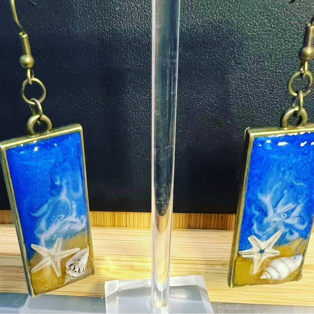 Gold plated earrings